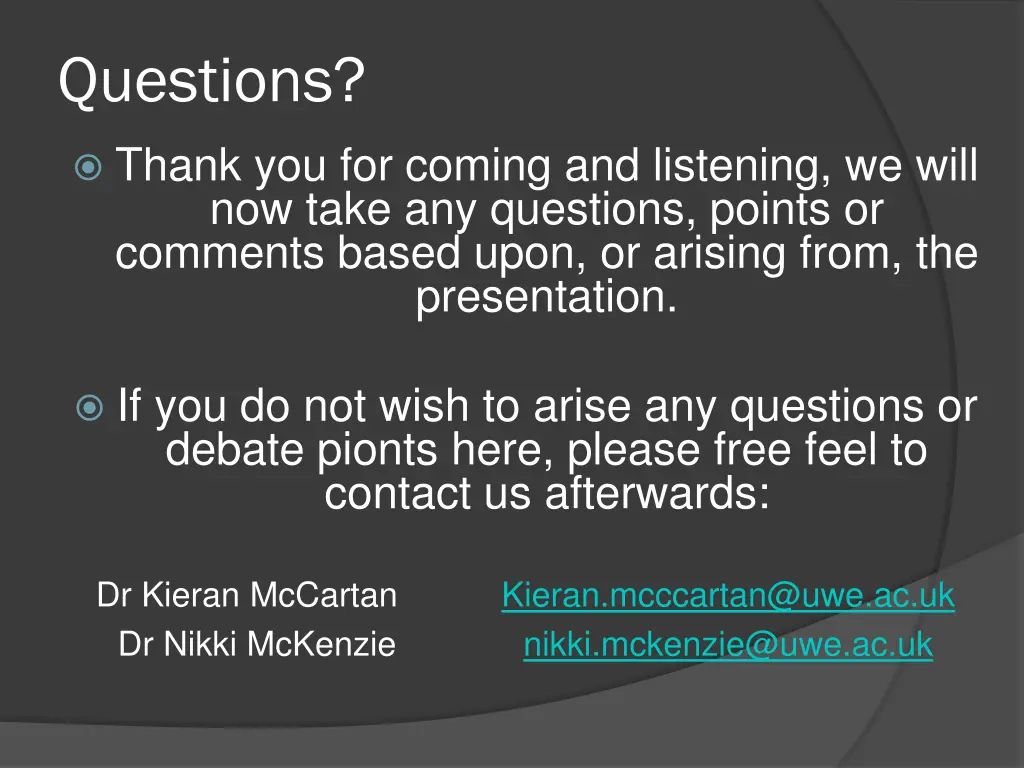 questions
