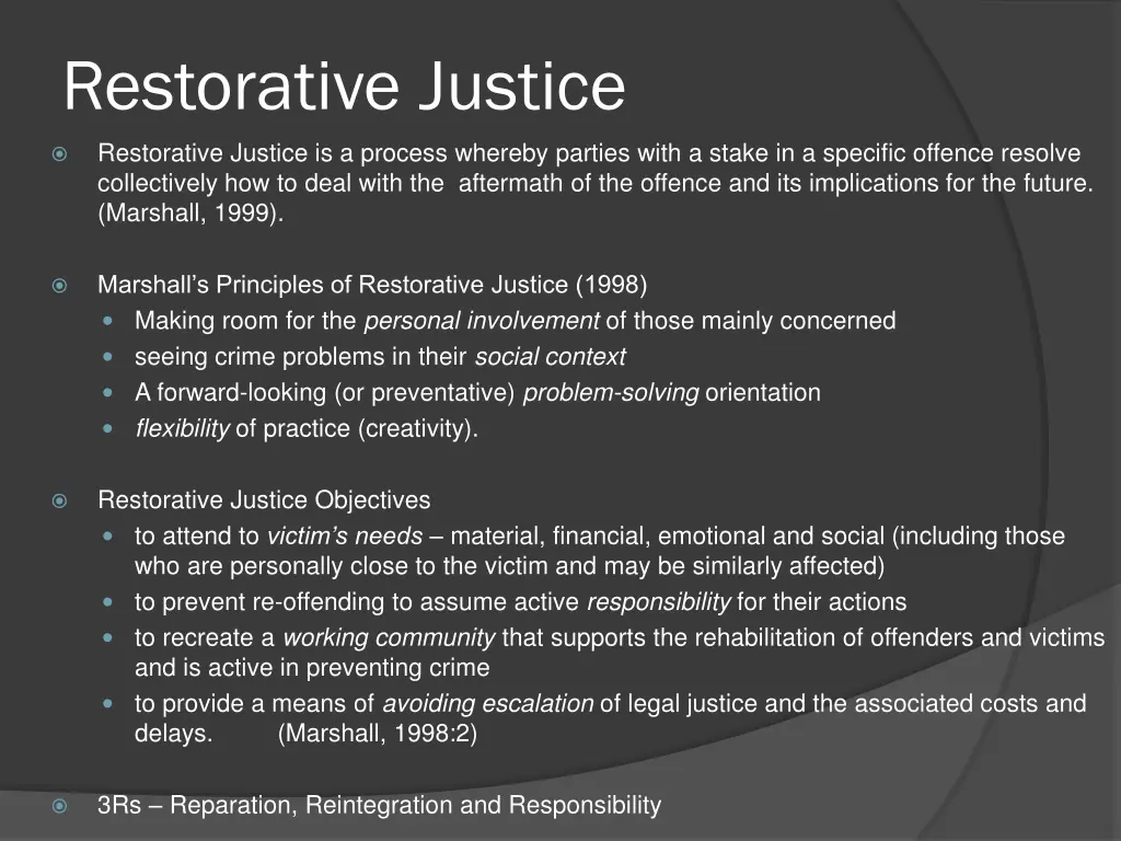 restorative justice