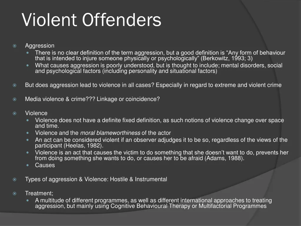 violent offenders