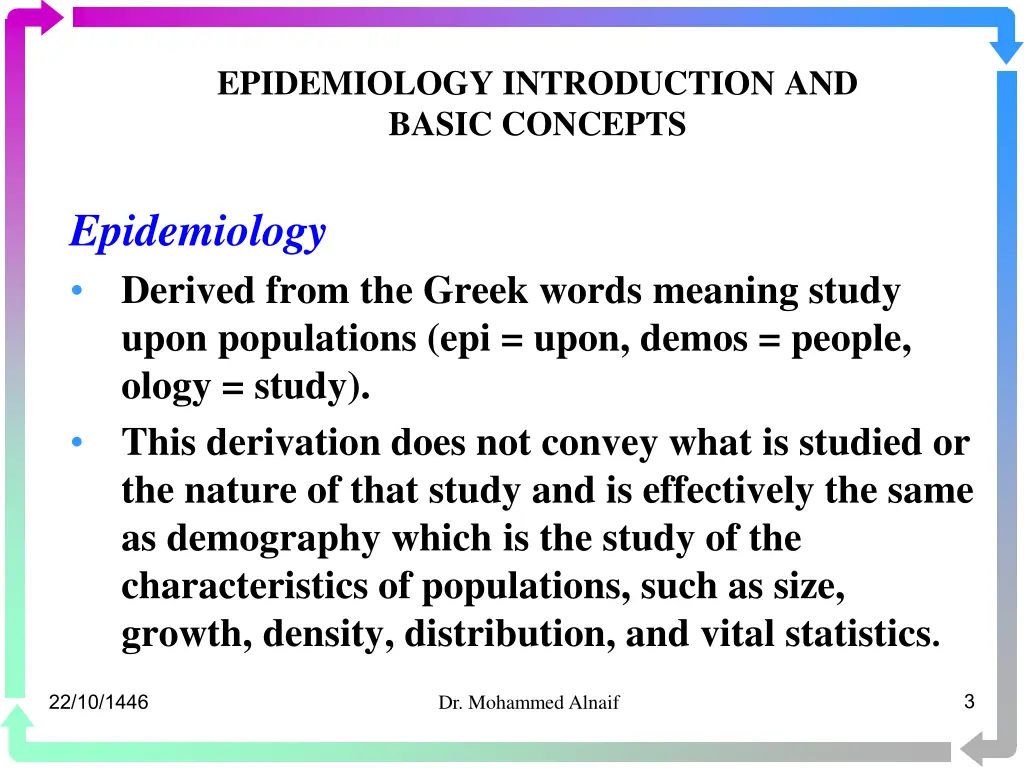 epidemiology introduction and basic concepts 1