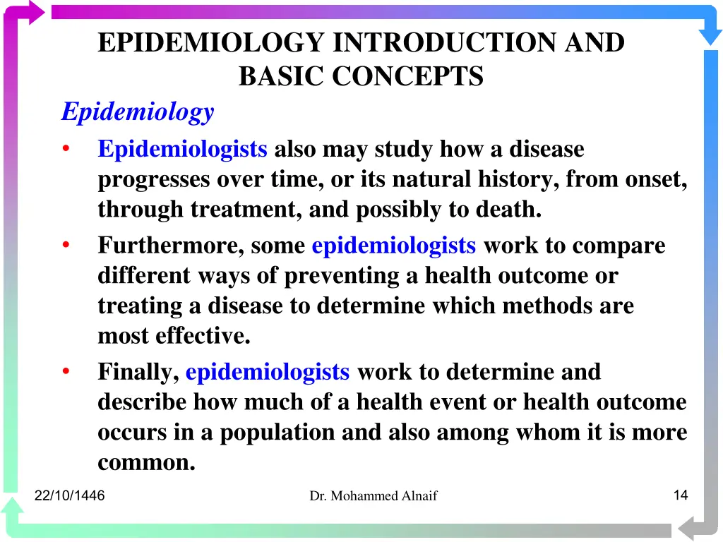 epidemiology introduction and basic concepts 12