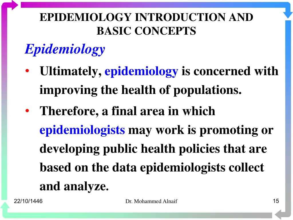 epidemiology introduction and basic concepts 13