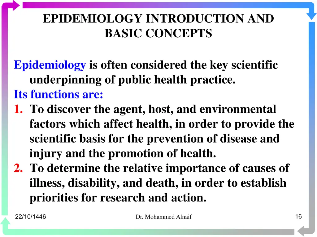 epidemiology introduction and basic concepts 14