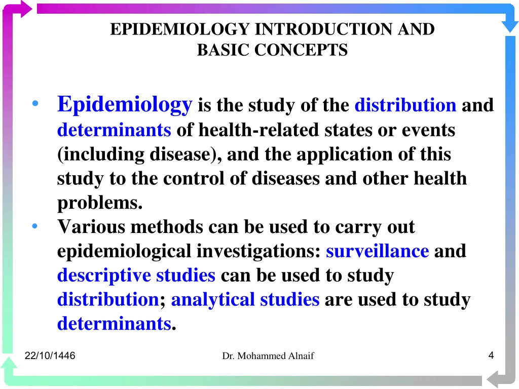 epidemiology introduction and basic concepts 2
