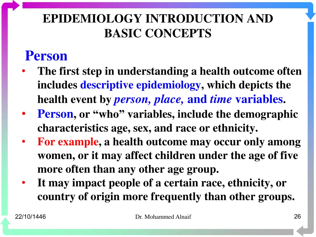 epidemiology introduction and basic concepts 22
