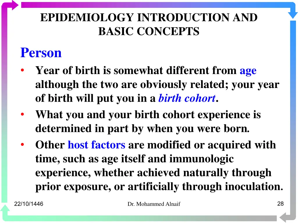 epidemiology introduction and basic concepts 24