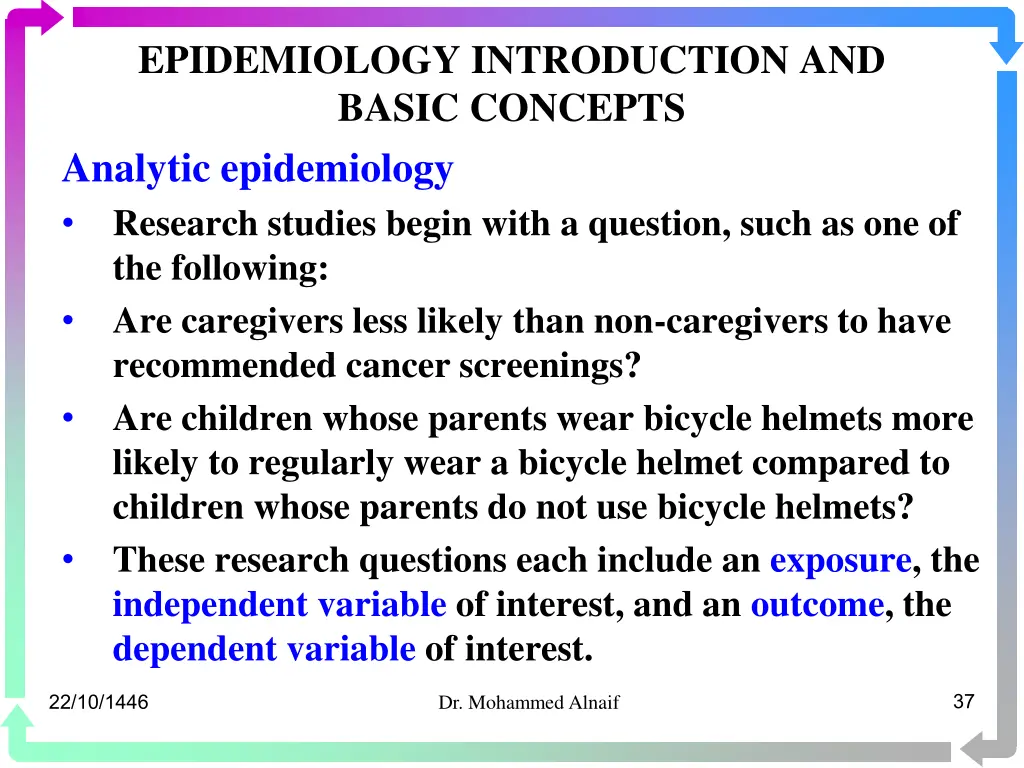 epidemiology introduction and basic concepts 33