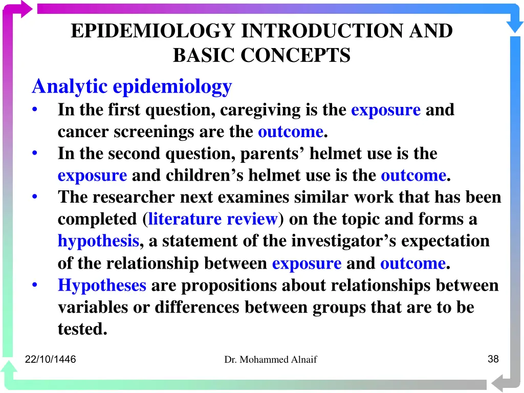 epidemiology introduction and basic concepts 34