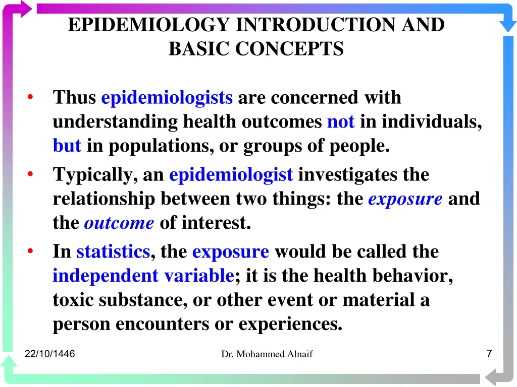 epidemiology introduction and basic concepts 5