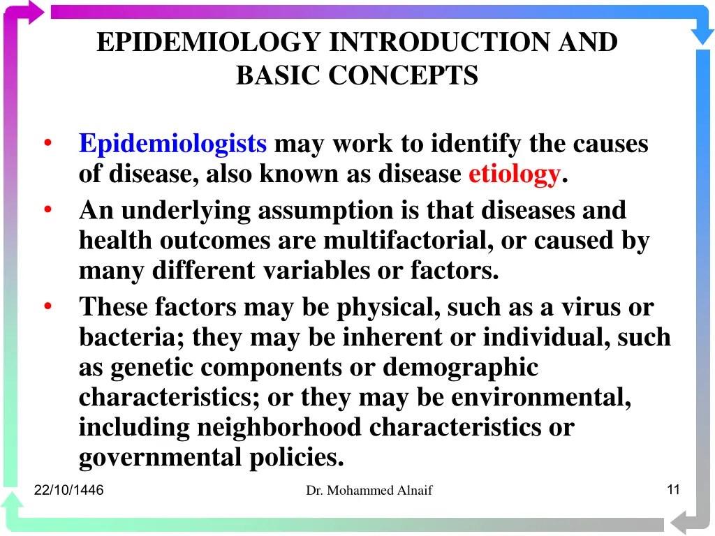 epidemiology introduction and basic concepts 9