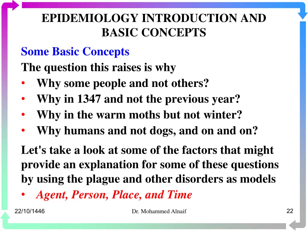 epidemiology introduction and basic concepts some