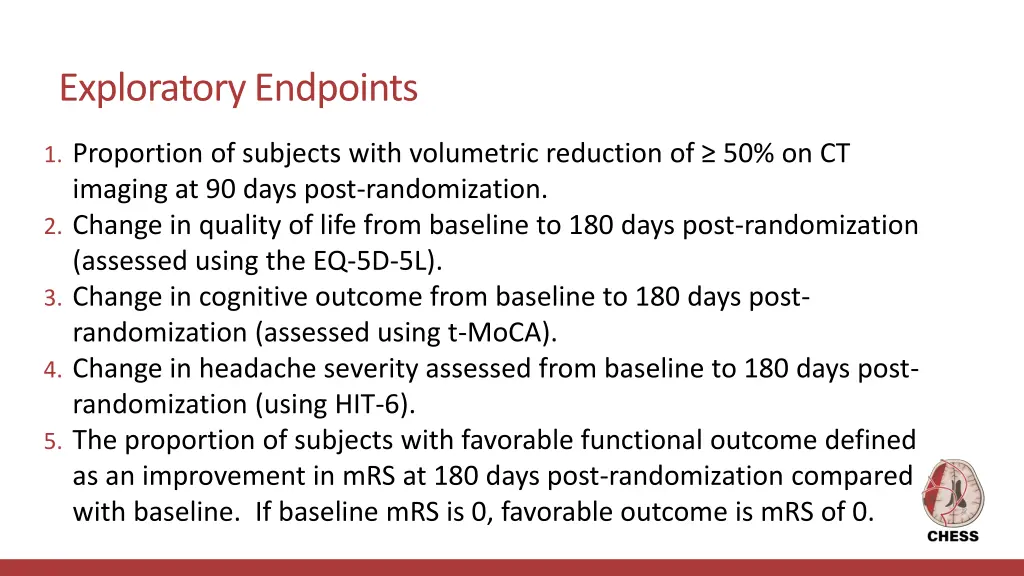 exploratory endpoints