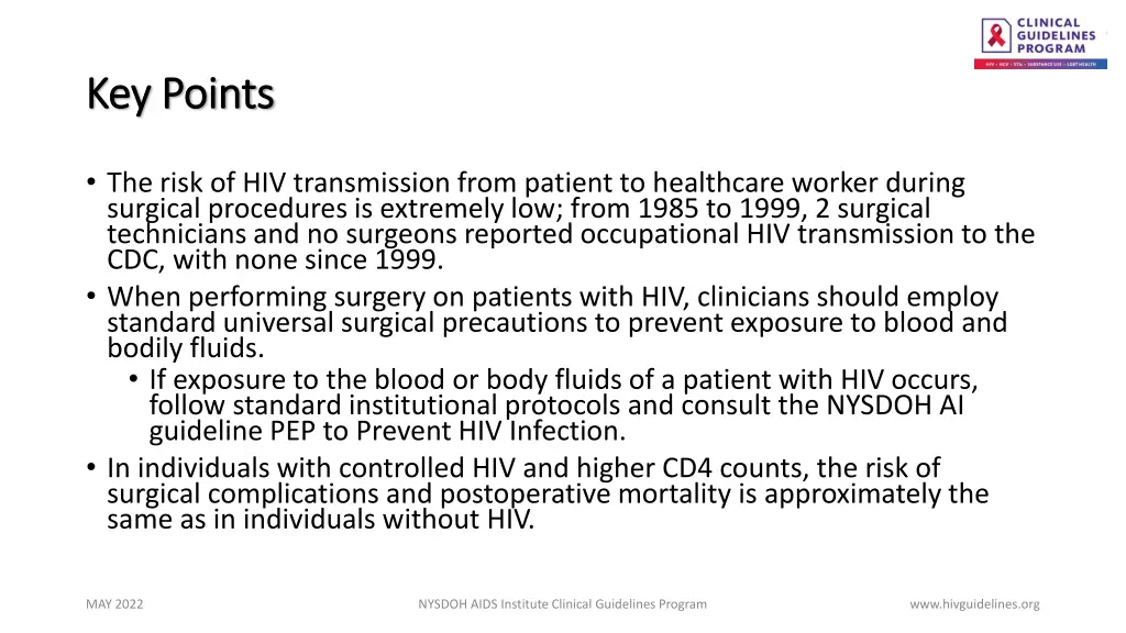 key points key points