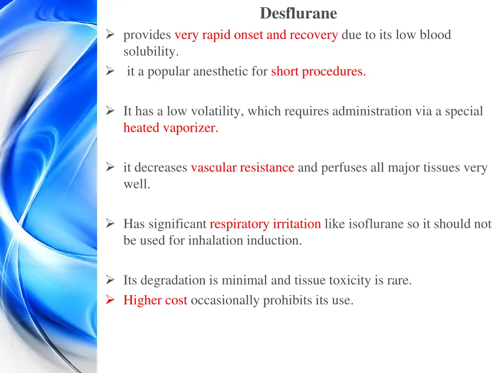 desflurane