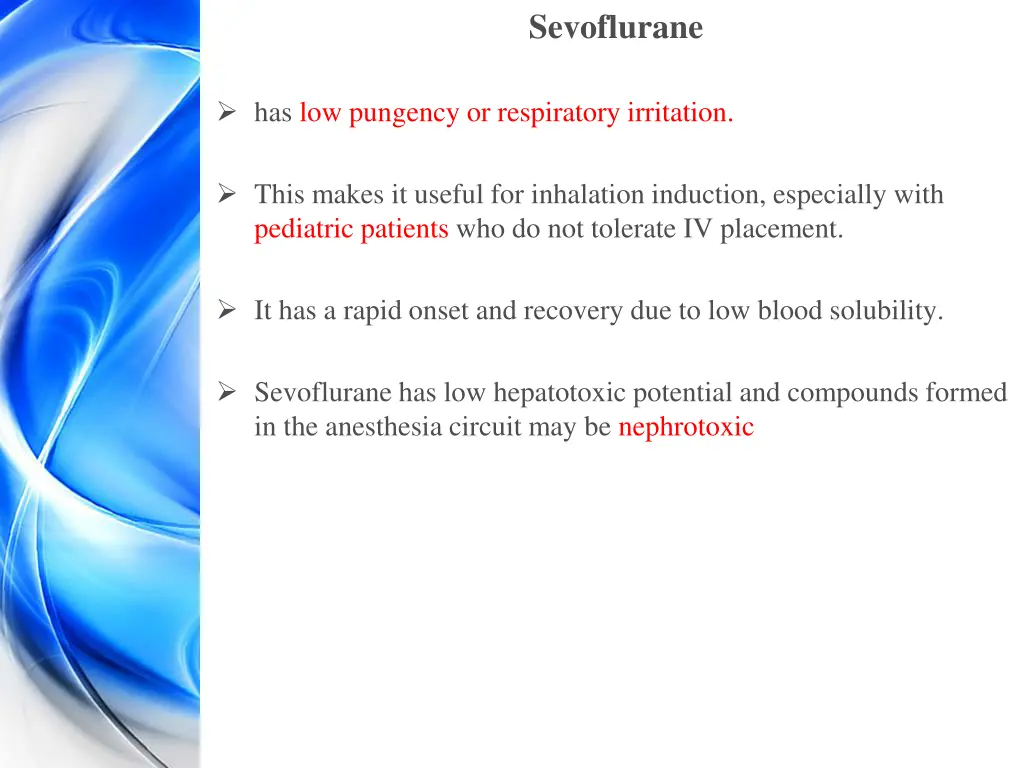 sevoflurane