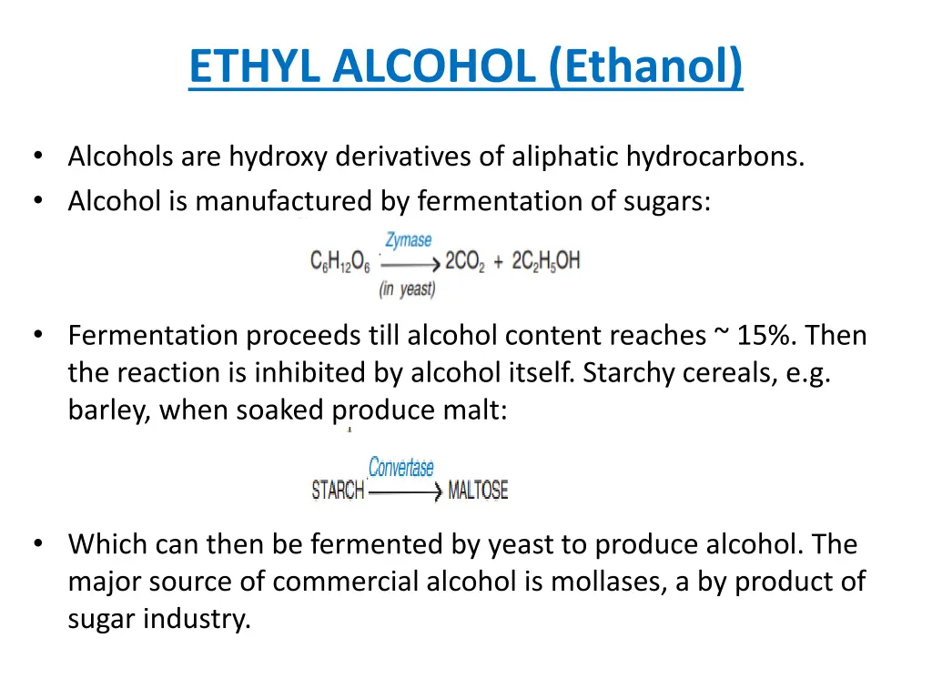 ethyl alcohol ethanol