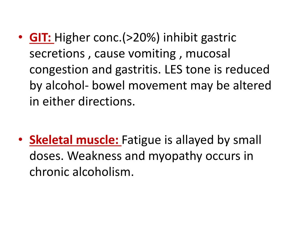 git higher conc 20 inhibit gastric secretions