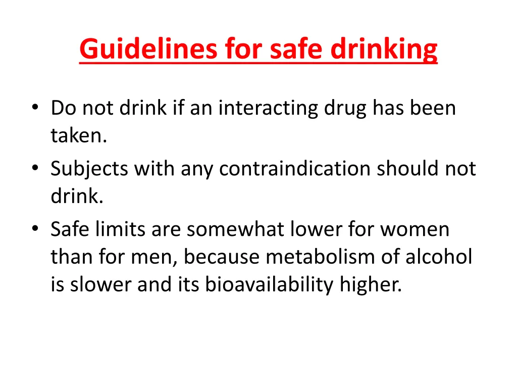 guidelines for safe drinking 1