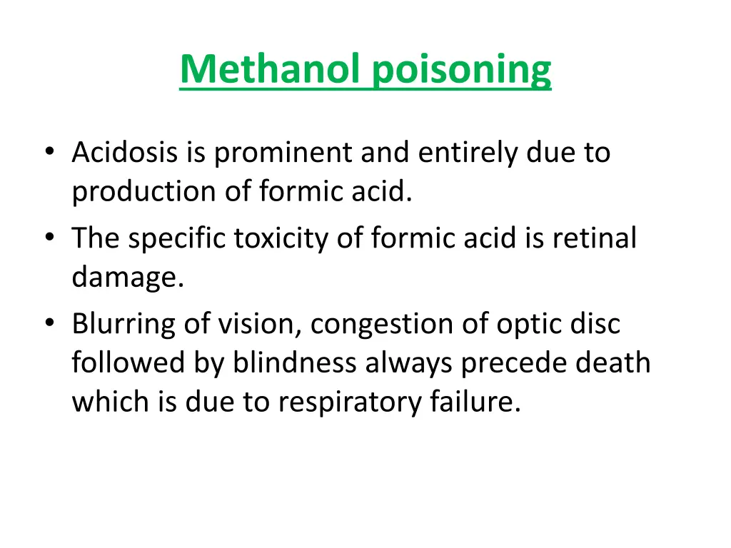 methanol poisoning 1