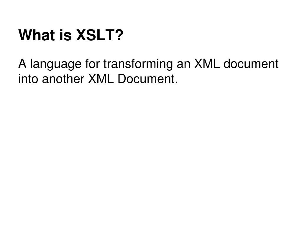 what is xslt