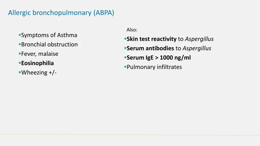 allergic bronchopulmonary abpa