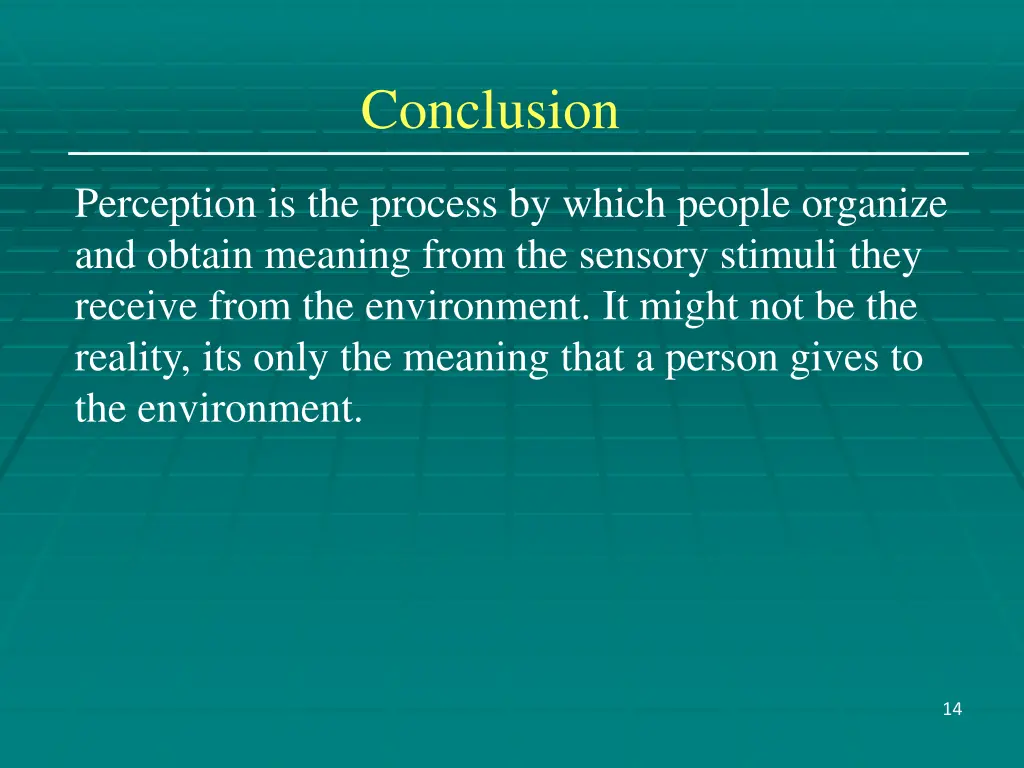 conclusion