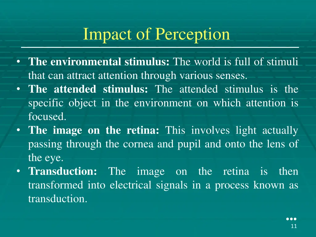 impact of perception