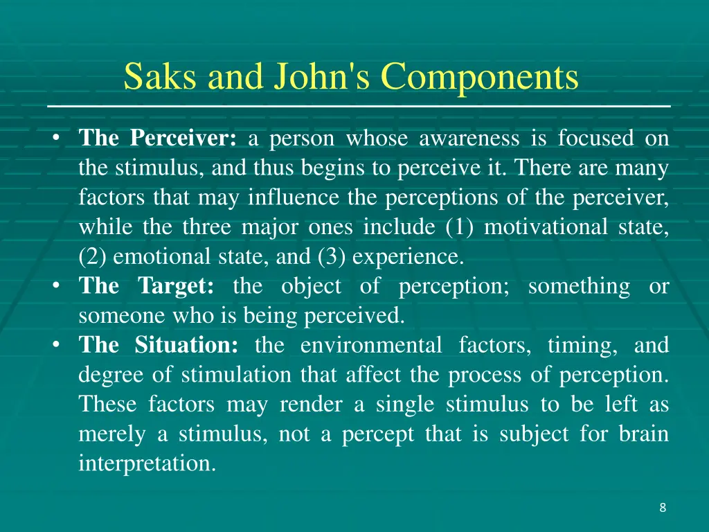 saks and john s components