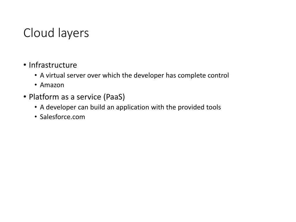 cloud layers