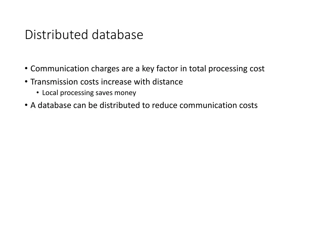 distributed database