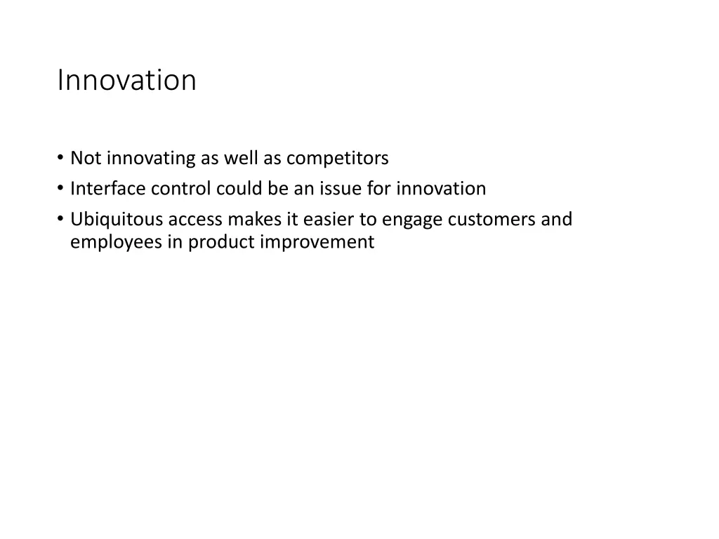 innovation