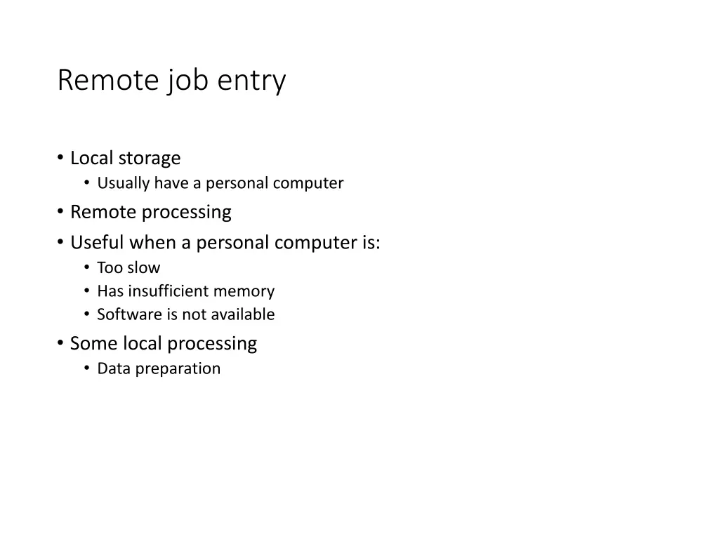remote job entry