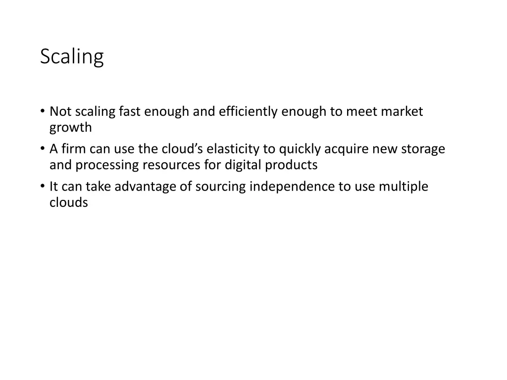 scaling