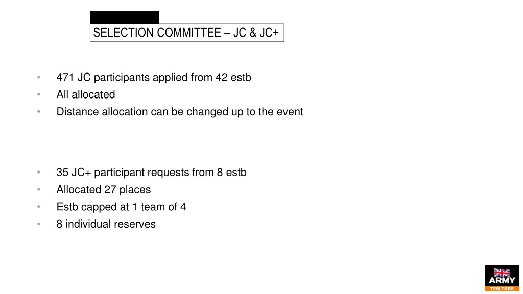 administration selection committee jc jc