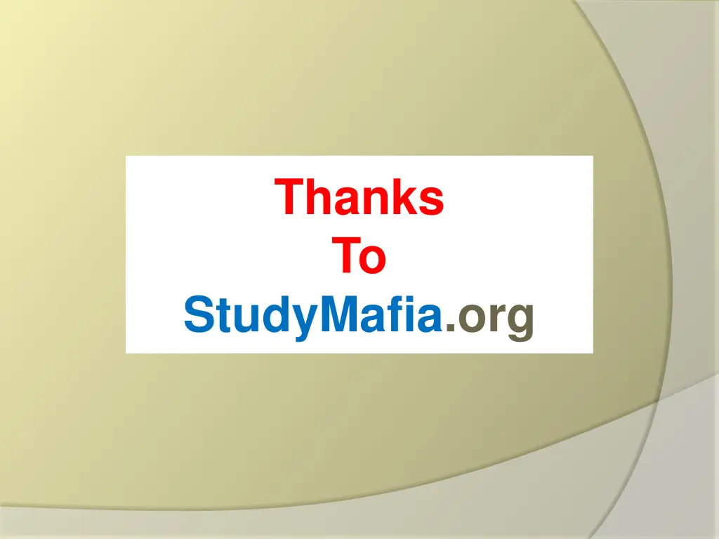 thanks to