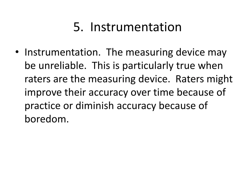 5 instrumentation