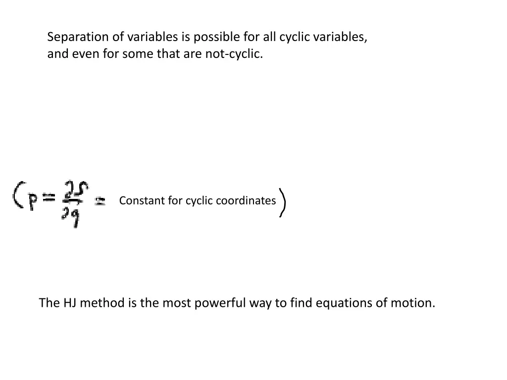 separation of variables is possible