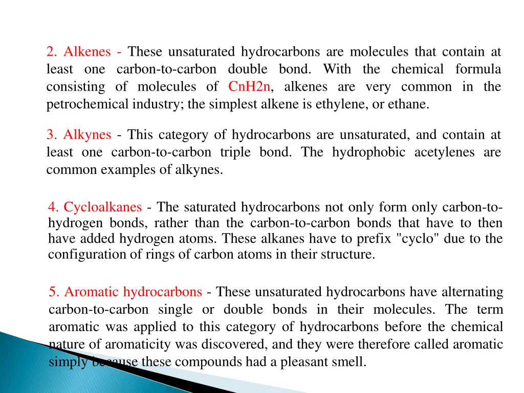 2 alkenes these unsaturated hydrocarbons