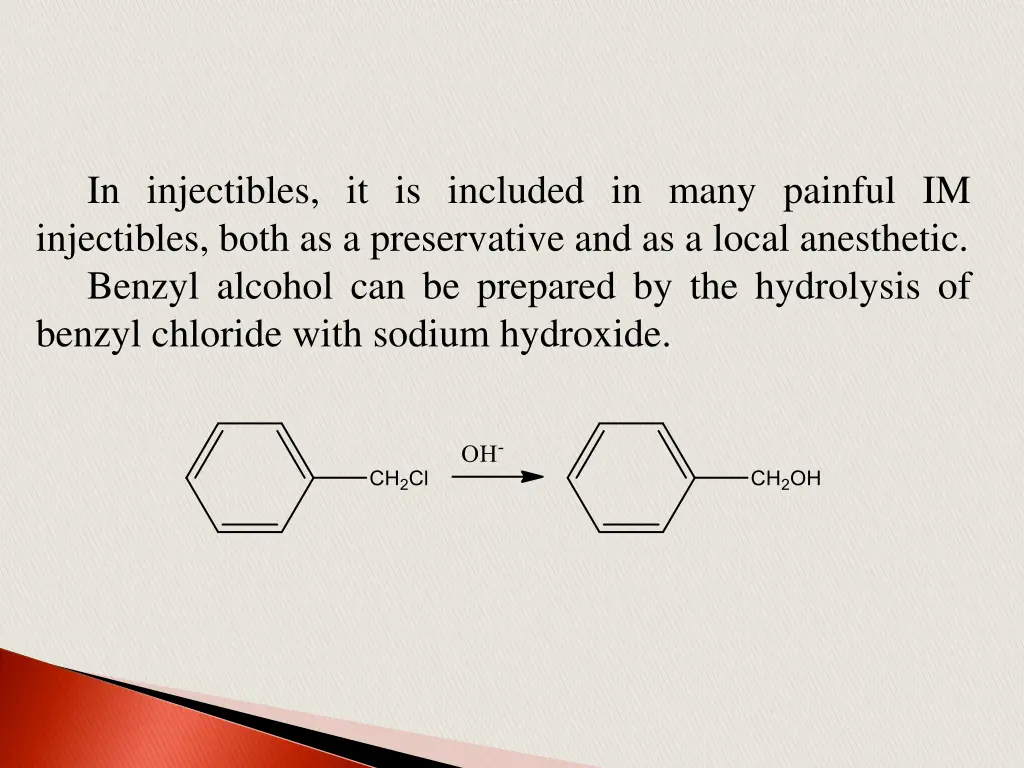 in injectibles it is included in many painful