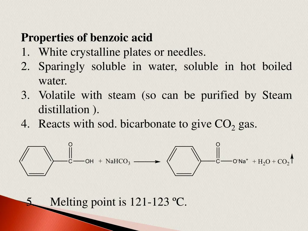 properties of benzoic acid 1 white crystalline