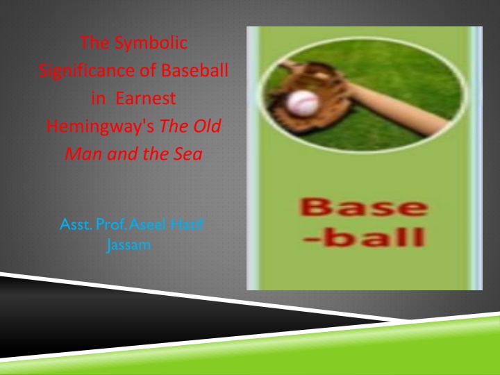 the symbolic significance of baseball in earnest