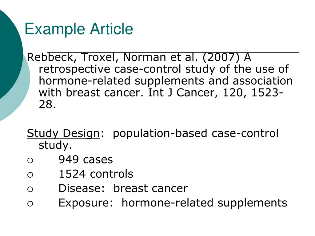 example article