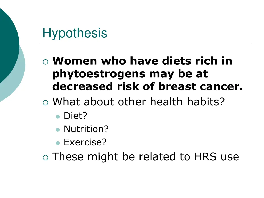 hypothesis 1