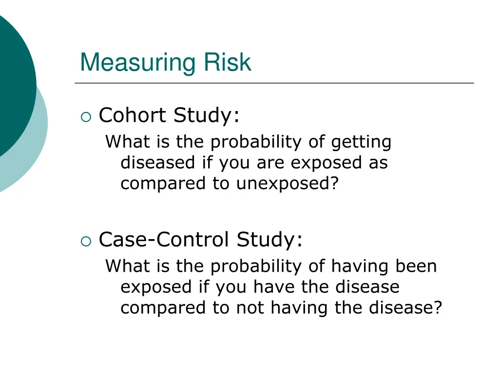 measuring risk