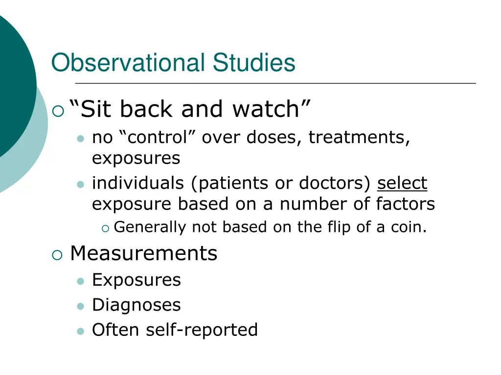 observational studies 1