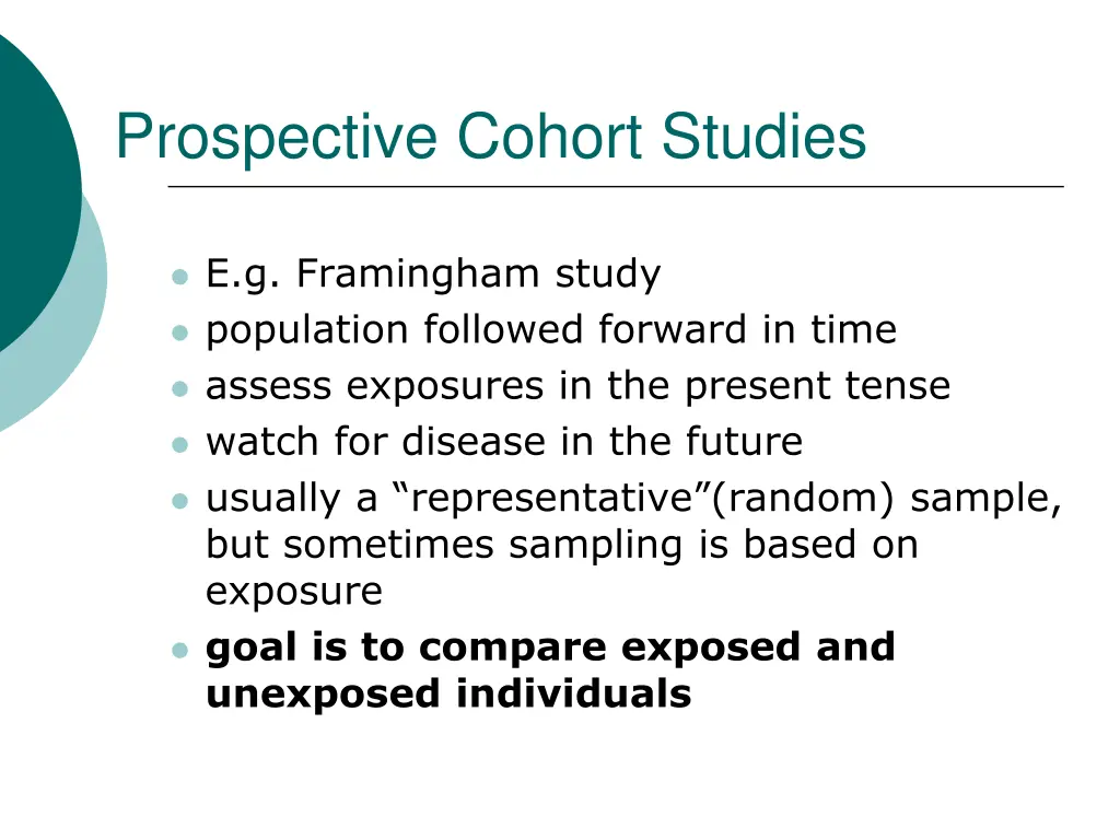 prospective cohort studies