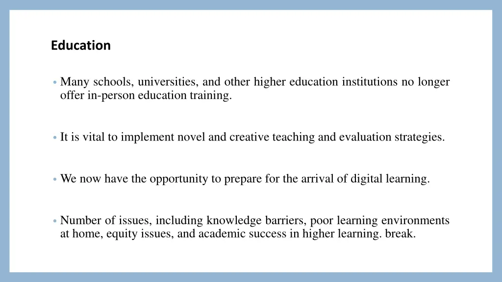 education