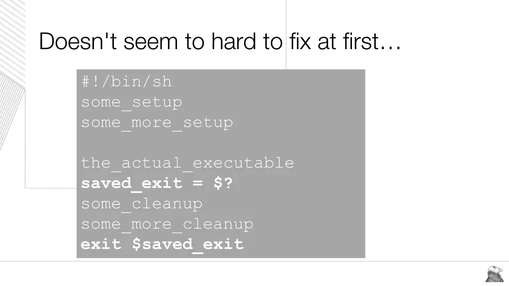 doesn t seem to hard to fix at first