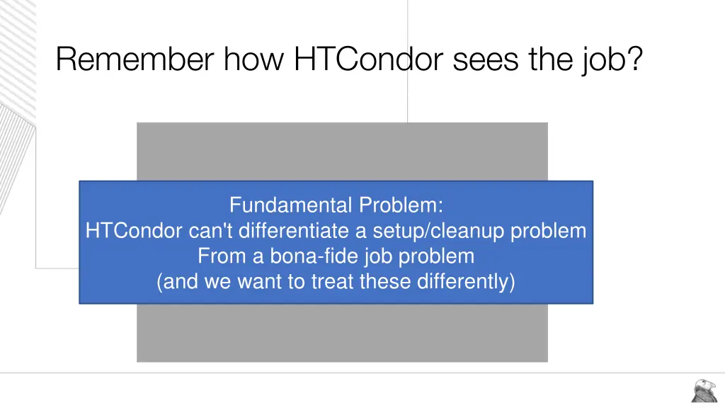 remember how htcondor sees the job