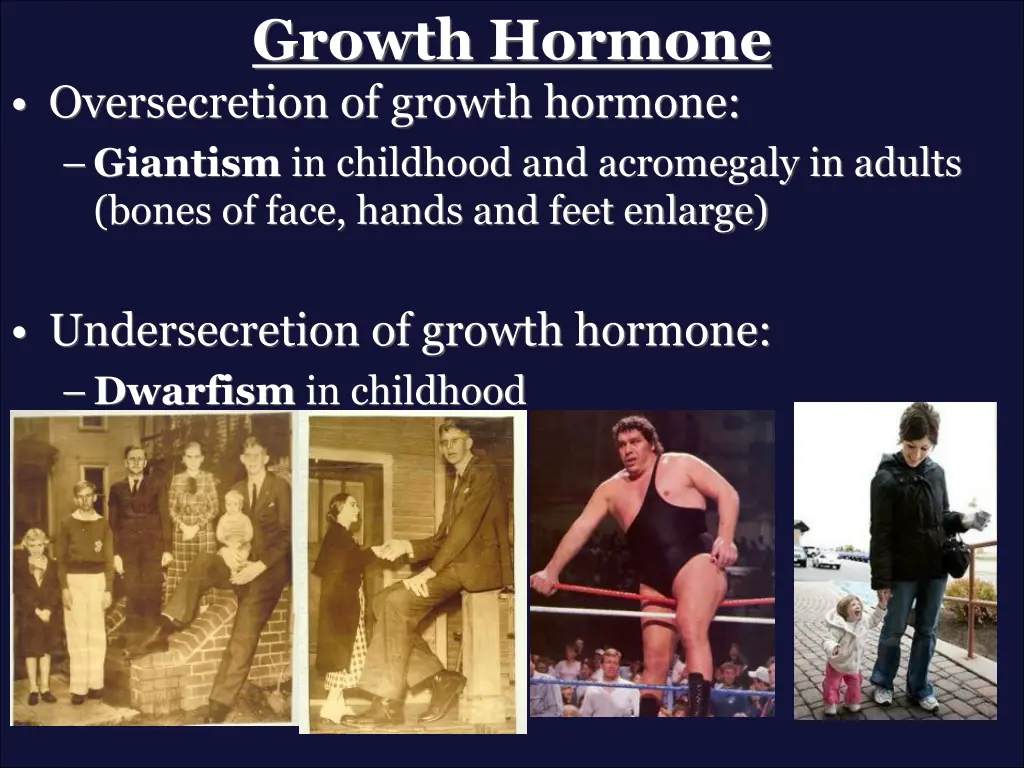 growth hormone oversecretion of growth hormone
